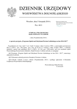 Uchwała Nr LXII/363/2014 Z Dnia 29 Października 2014 R