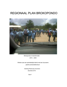 Regionaal Plan Brokopondo