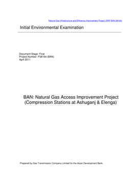 Natural Gas Access Improvement Project (Compression Stations at Ashuganj & Elenga)