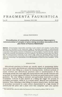 Hymenoptera: Ichneumonidae