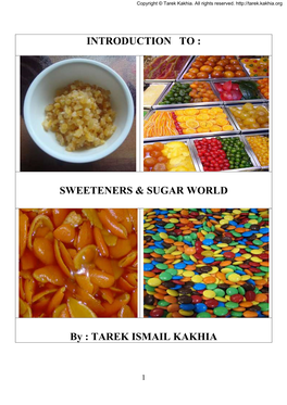 Sweeteners & Sugar World