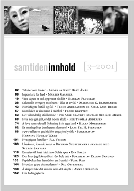 Samtideninnhold [3–2001]