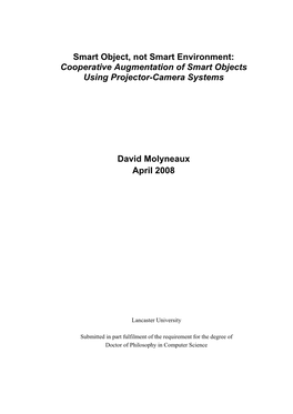 Cooperative Augmentation of Smart Objects Using Projector-Camera Systems