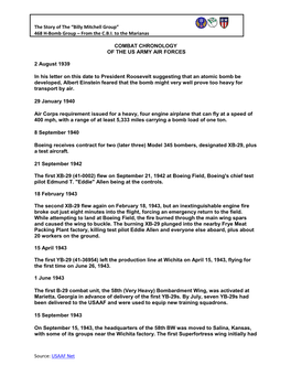 468 H-Bomb Group – from the CBI to the Marianas Source: USAAF Net