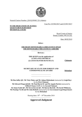 High Court Judgment Template