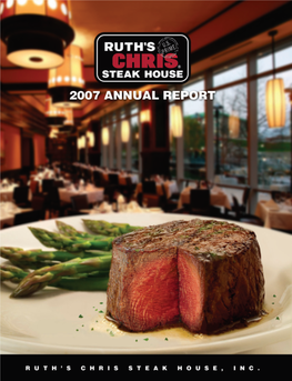 Ruth's Chris Steak House, Inc. S&P 500 Stock Index S&P Smallcap 600 Index Dow Jones U.S