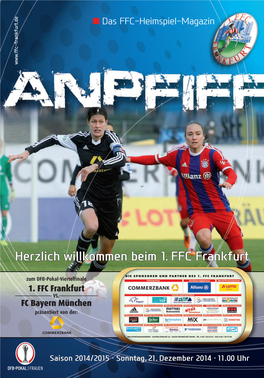 Das FFC-Heimspiel-Magazin 1. FFC Frankfurt FC Bayern München