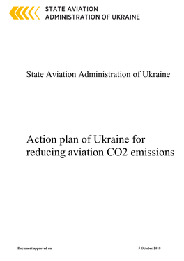 Action Plan of Ukraine for Reducing Aviation CO2 Emissions