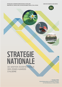 Stratégie Nationale Des Zones Humides D’Algérie, Permet D’Identifier Les Complexes De Zones Humides (CZH)