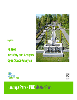 Hastings Park / PNE Master Plan I Master Plan Hastings Park / PNE / PNE Park Hastings