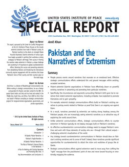 Pakistan and the Narratives of Extremism