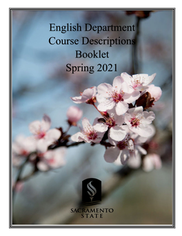 English Department Course Descriptions Booklet Spring 2021