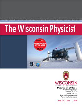 Vol. 19 Fall 2014 Department of Physics