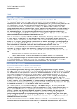 1D Basin Modelling and Hydrocarbon Resourceassessment of the Taoudeni Basin, Mali