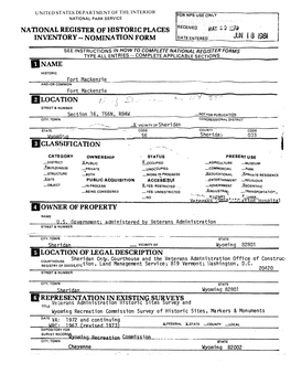 Fort Mackenzie National Register Form Size