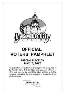 Official Voters' Pamphlet