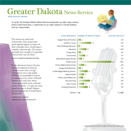 Greater Dakotanews Service