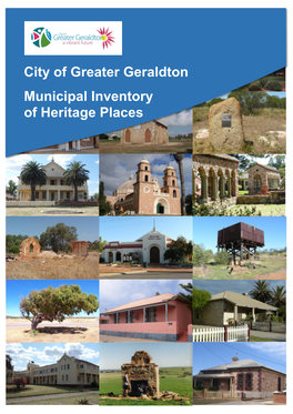 City of Greater Geraldton Municipal Inventory of Heritage Places