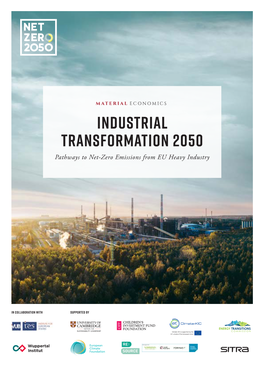 Industrial Transformation 2050 Pathways to Net-Zero Emissions from EU Heavy Industry