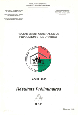 Résultats Préliminaires