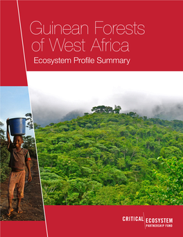 Guinean Forests of West Africa Ecosystem Profile Summary