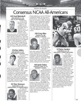 Consensus NCAA All-Americans