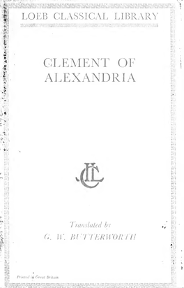 Clement of Alexandria