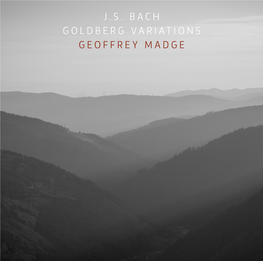 J.S. Bach Goldberg Variations Geoffrey Madge