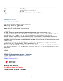 Red Cross Update