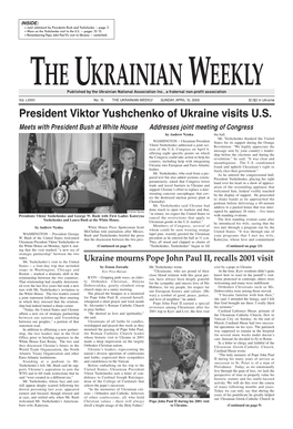 The Ukrainian Weekly 2005, No.15