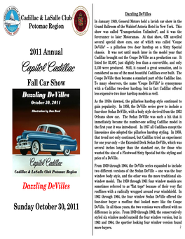 2011 Annual Fall Car Show Dazzling Devilles Sunday October 30, 2011
