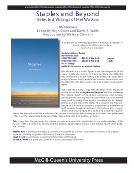 Staples and Beyond Selected Writings of Mel Watkins