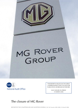 The Closure of MG Rover