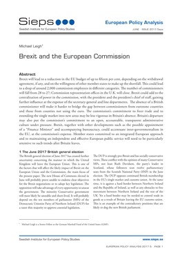 Brexit and the European Commission