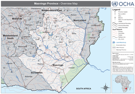 Masvingo Province - Overview Map