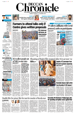 Farmers to Attend Talks Only If Centre Gives Written Proposals