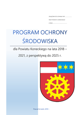 Dla Powiatu Koneckiego Na Lata 2018 – 2021, Z Perspektywą Do 2025 R