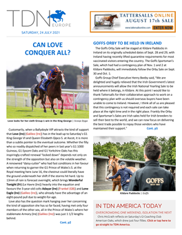 Tdn Europe • Page 2 of 15 • Thetdn.Com Saturday • 24 July 2021