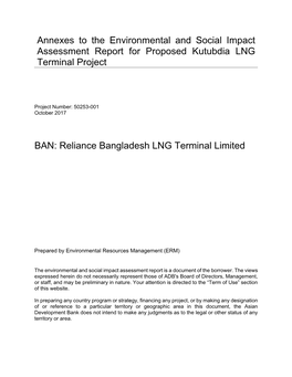 RBLTL Kutubdia LNG ESIA 30 Oct 2017 Draft Final V1