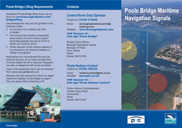 Poole Bridge Maritime Navigation Signals