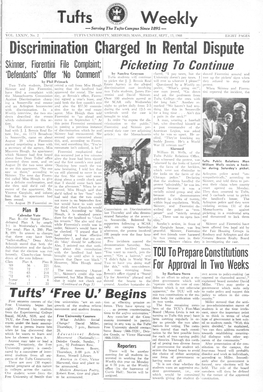 Tufts Weekly Serving the Tufts Campus Since 1895 —
