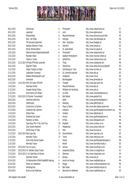 Terminliste 2010