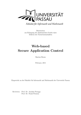 Web-Based Secure Application Control