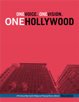 Onevoice. Onevision. Onehollywood