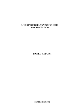 Panel Report