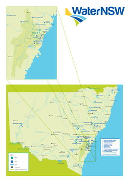 Map of Waternsw Dams