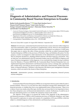 Diagnosis of Administrative and Financial Processes in Community-Based Tourism Enterprises in Ecuador