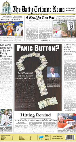 PANIC BUTTON? Year for at Bartow Bartow County Family Education