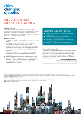 Media Factsheet Mexico City, Mexico