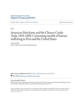 American Merchants and the Chinese Coolie